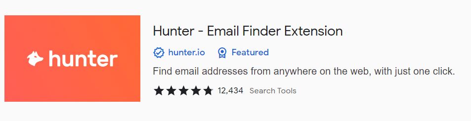 Hunter.io Best AI Google Chrome Extensions for Digital Marketers earnmoneynowonline.com